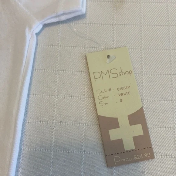 PMS Shop Beach Basics White T-Shirt NWT - Picture 4 of 9